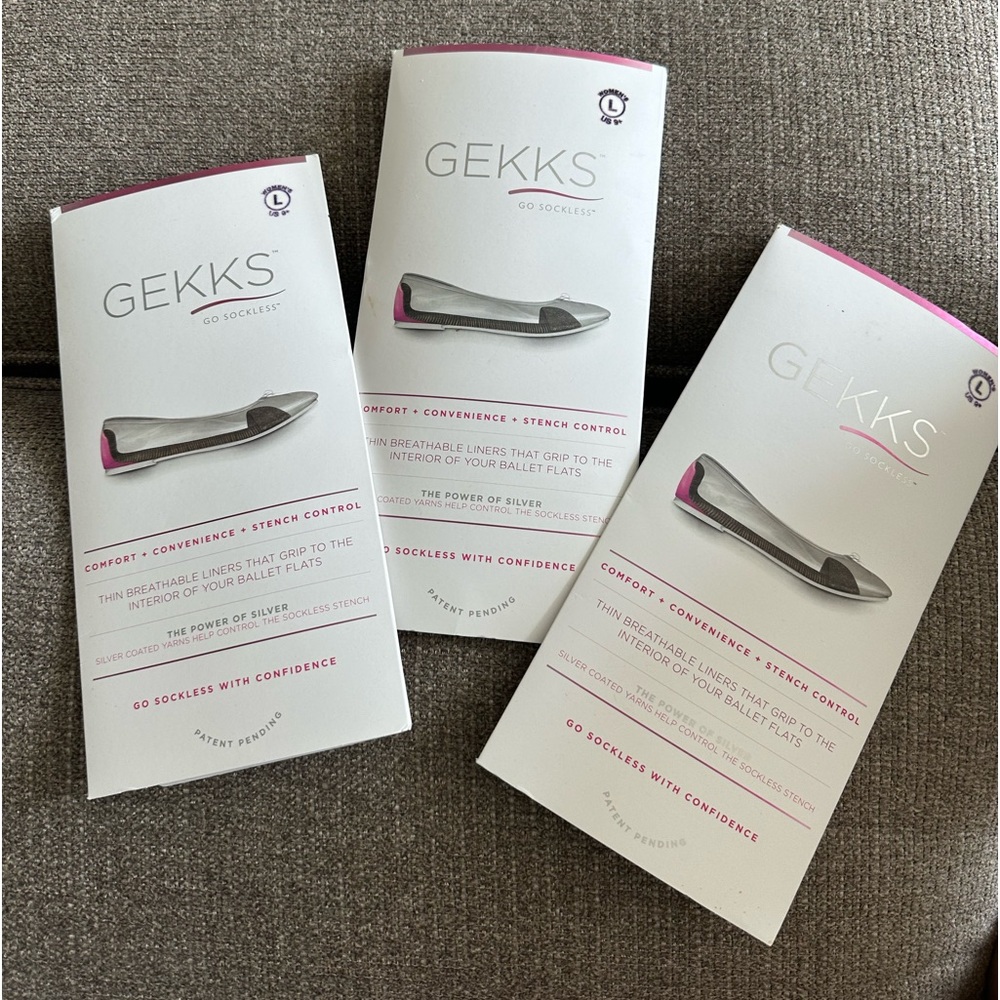 Gekks sockless shoe liners - women’s size L (9-11.5)